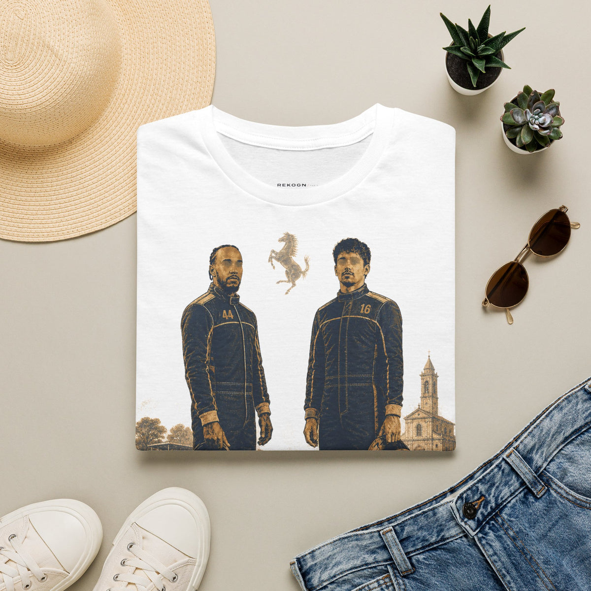 Racing Legends Portrait T‑Shirt — Rekogn /PARIS