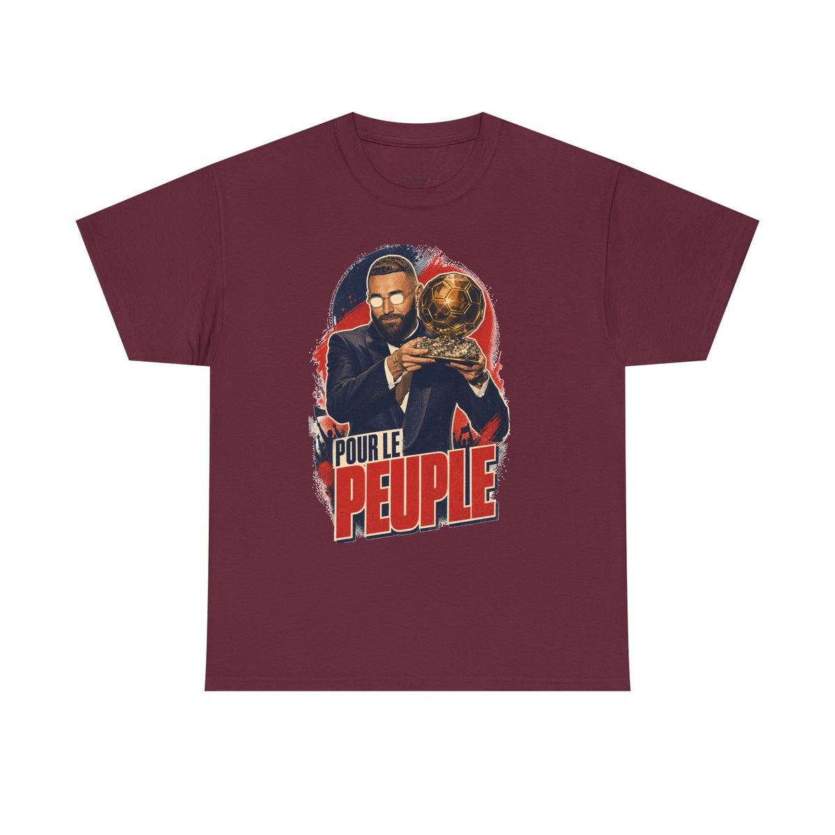 T‑Shirt —"POUR LE PEUPLE" Karim Benzema - football - REKOGN PARIS