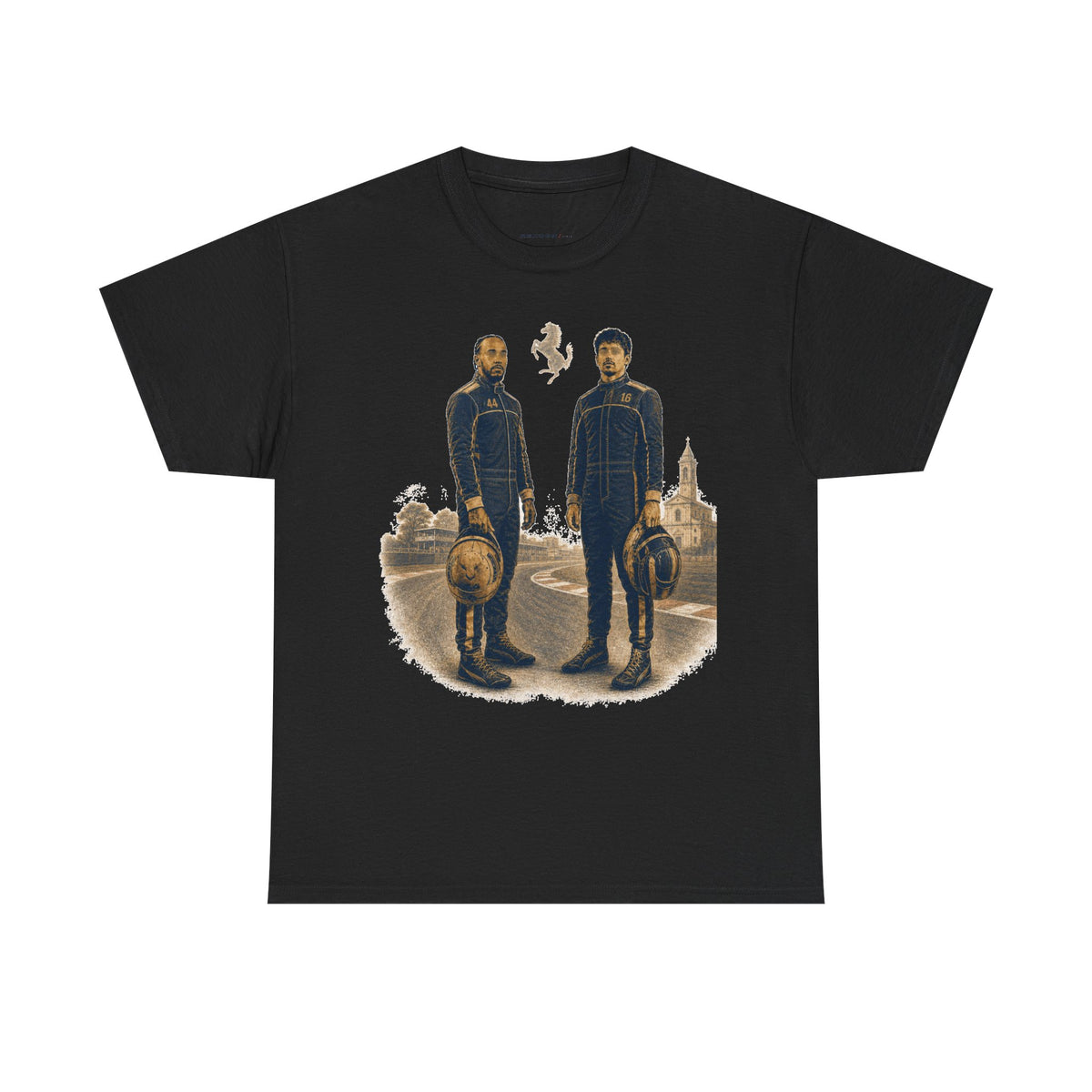 T-shirt oversize duo de pilotes – Illustration streetwear sport automobile -REKOGN/PARIS