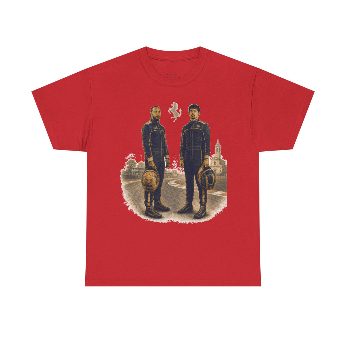T-shirt oversize duo de pilotes – Illustration streetwear sport automobile -REKOGN/PARIS