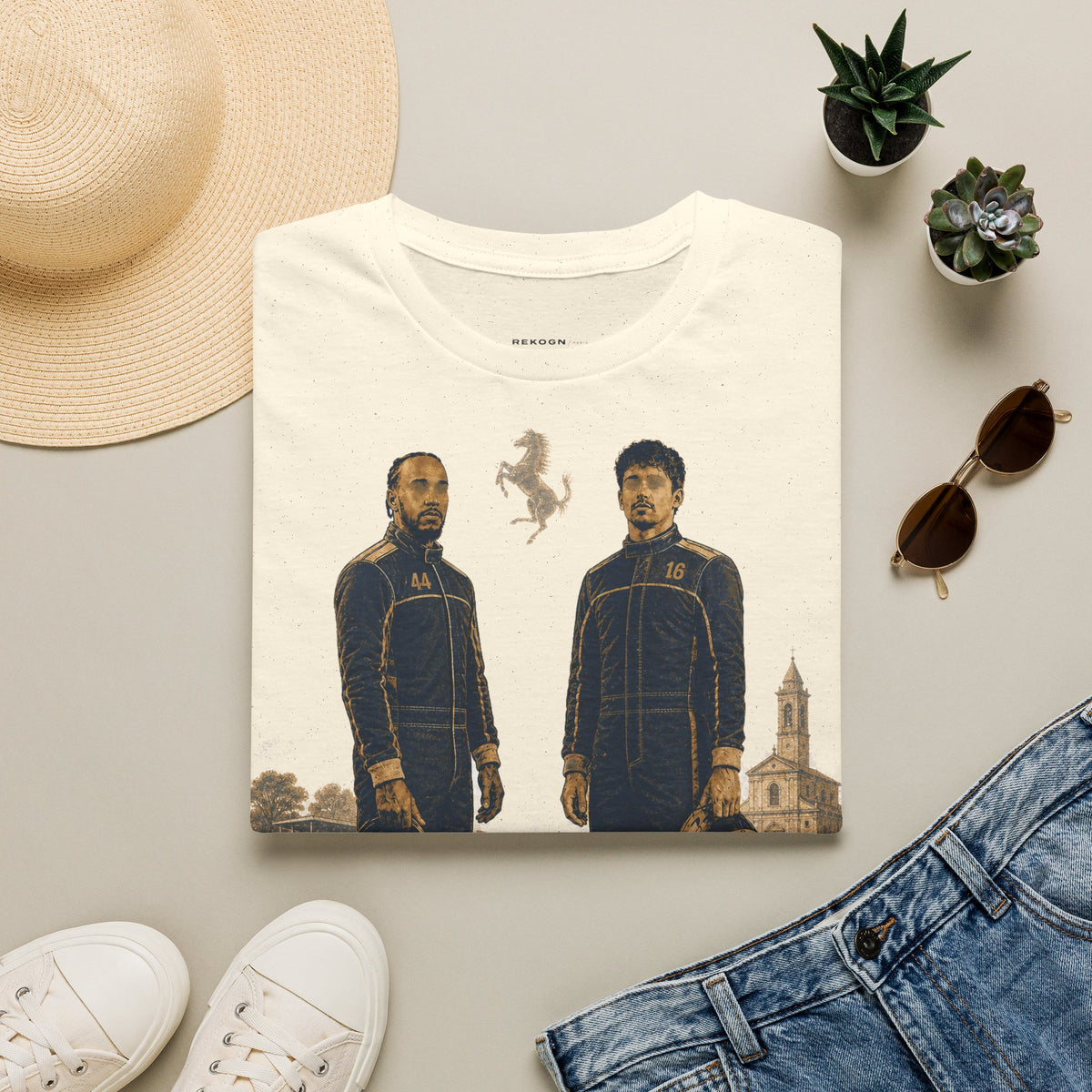 Racing Legends Portrait T‑Shirt — Rekogn /PARIS