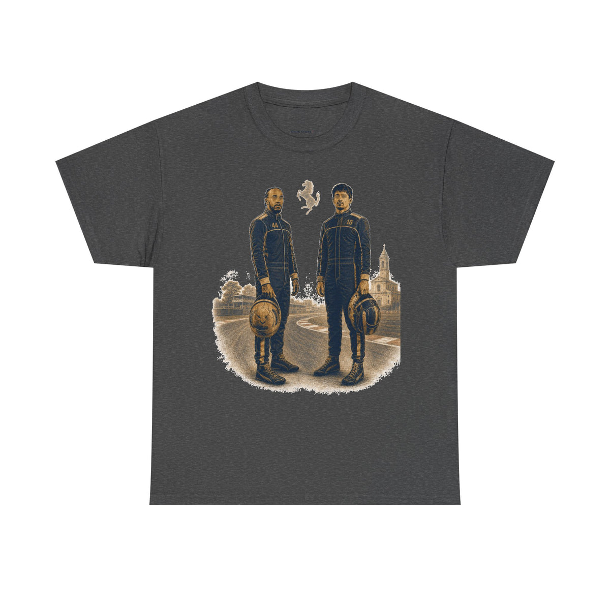 T-shirt oversize duo de pilotes – Illustration streetwear sport automobile -REKOGN/PARIS
