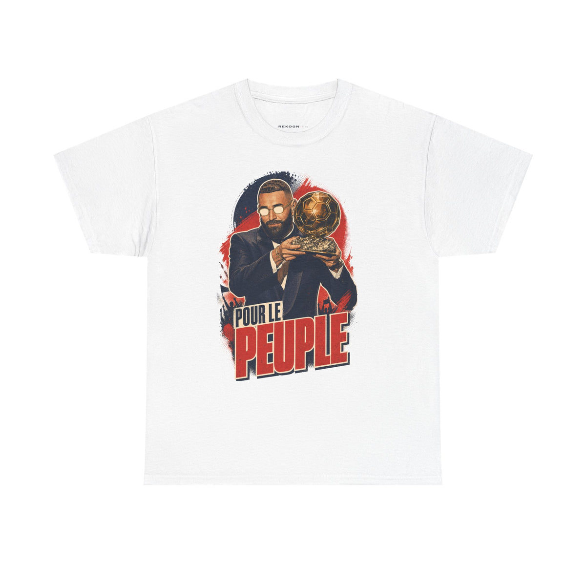T‑Shirt —"POUR LE PEUPLE" Karim Benzema - football - REKOGN PARIS